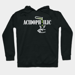 Acidophil, green acid, white Hoodie